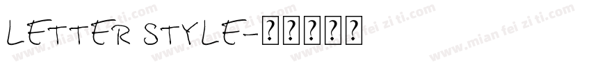 LETTER STYLE字体转换